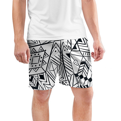 Мужские спортивные шорты Boho Style / 3D-принт – фото 3