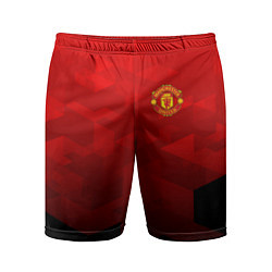 Шорты спортивные мужские FC Man UTD: Red Poly, цвет: 3D-принт