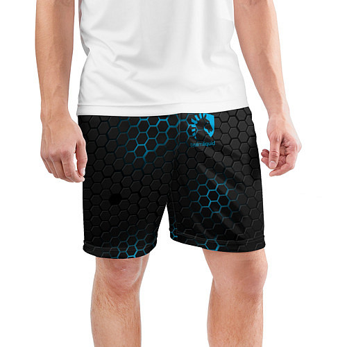 Мужские спортивные шорты Team Liquid: Carbon Style / 3D-принт – фото 3