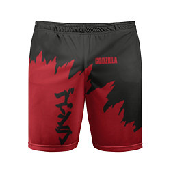 Шорты спортивные мужские Godzilla: Dark Style, цвет: 3D-принт