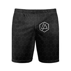 Шорты спортивные мужские Linkin Park: Black Carbon, цвет: 3D-принт