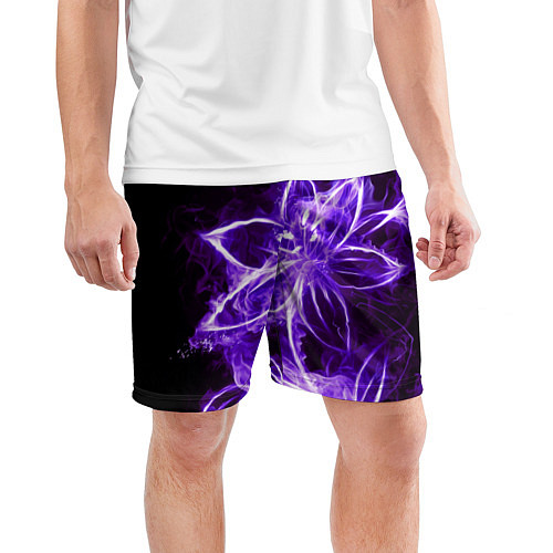 Мужские спортивные шорты Цветок Тьмы / 3D-принт – фото 3