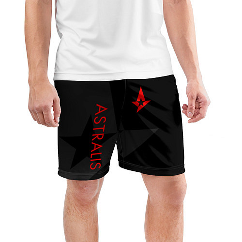 Мужские спортивные шорты Astralis: Dark Style / 3D-принт – фото 3
