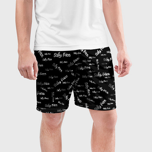 Мужские спортивные шорты Sally Face: Black Pattern / 3D-принт – фото 3