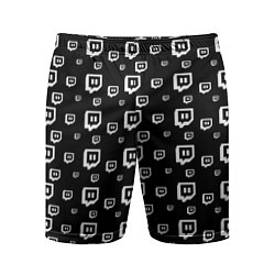 Мужские спортивные шорты Twitch: Black Pattern