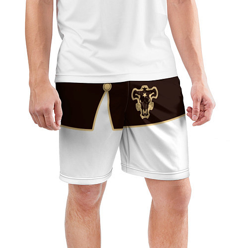 Мужские спортивные шорты Черный Клевер: Мантия / 3D-принт – фото 3