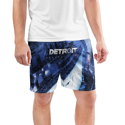 Мужские спортивные шорты Detroit: Become Human / 3D-принт – фото 3