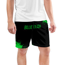 Шорты спортивные мужские Billie Eilish, цвет: 3D-принт — фото 2