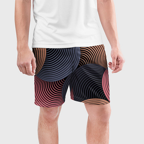 Мужские спортивные шорты Абстрактный узор / 3D-принт – фото 3