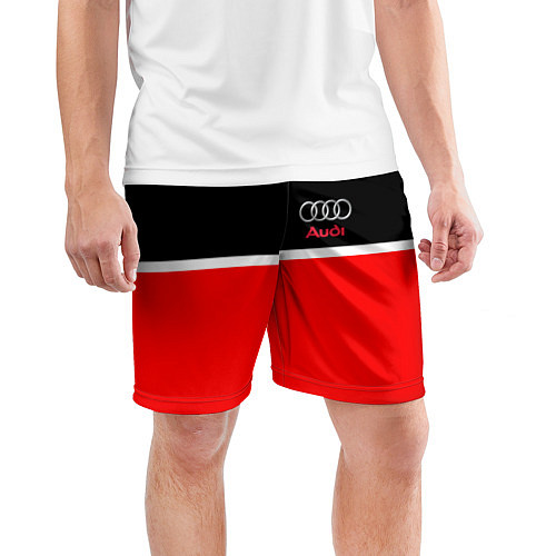 Мужские спортивные шорты AUDI SPORT / 3D-принт – фото 3