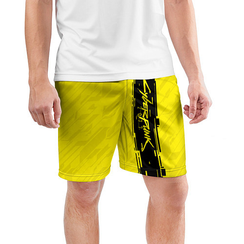 Мужские спортивные шорты CYBERPUNK 2077 / 3D-принт – фото 3