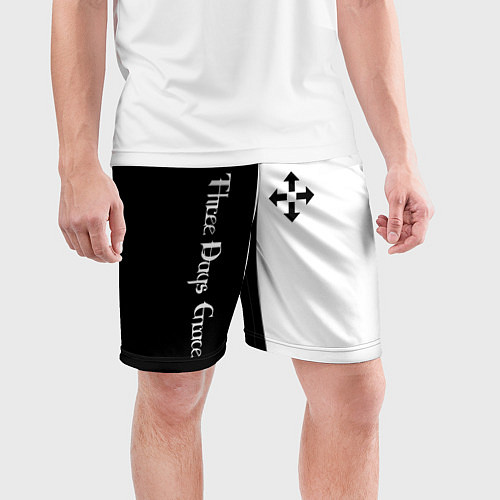 Мужские спортивные шорты Three Days Grace / 3D-принт – фото 3
