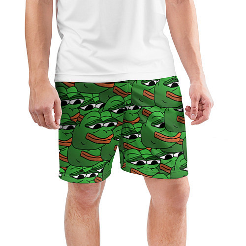 Мужские спортивные шорты Pepe The Frog / 3D-принт – фото 3