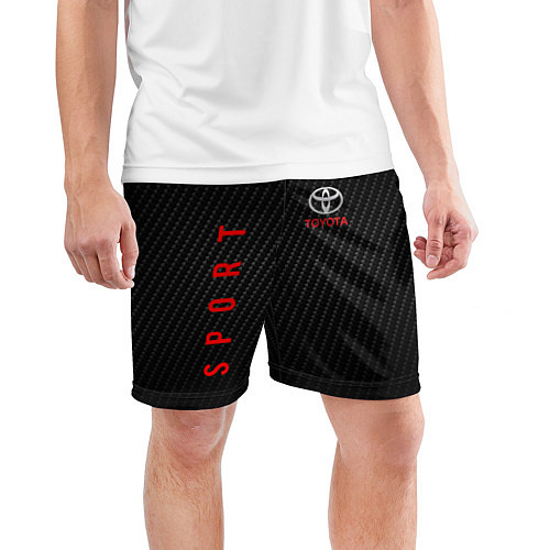 Мужские спортивные шорты TOYOTA / 3D-принт – фото 3