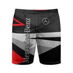 Шорты спортивные мужские Mercedes-Benz, цвет: 3D-принт