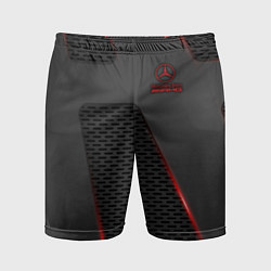 Шорты спортивные мужские Mercedes-AMG, цвет: 3D-принт