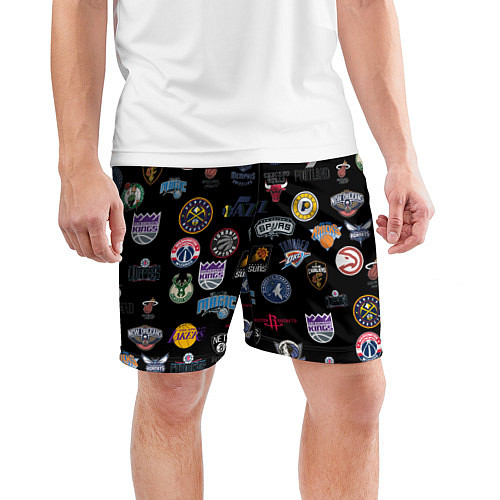 Мужские спортивные шорты NBA Pattern / 3D-принт – фото 3