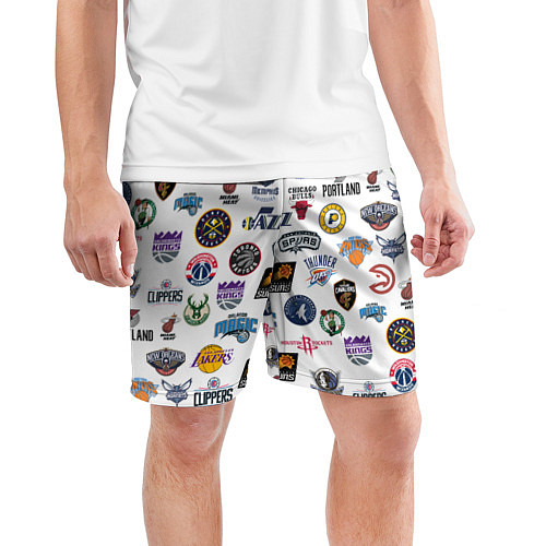 Мужские спортивные шорты NBA Pattern / 3D-принт – фото 3
