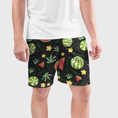 Мужские спортивные шорты Арбузики / 3D-принт – фото 3