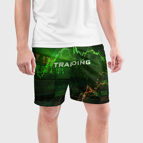 Мужские спортивные шорты Трейдинг 03 / 3D-принт – фото 3