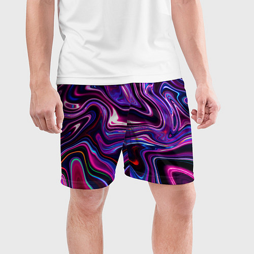 Мужские спортивные шорты Abstract Fluid / 3D-принт – фото 3