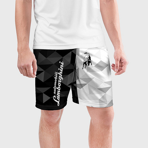 Мужские спортивные шорты Lamborghini / 3D-принт – фото 3