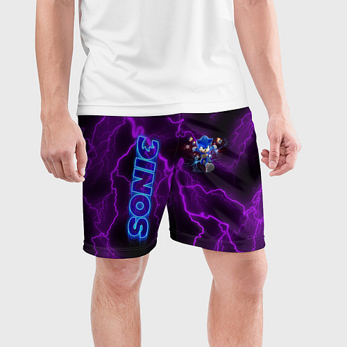 Мужские спортивные шорты SONIC / 3D-принт – фото 3