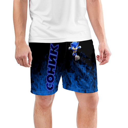 Мужские спортивные шорты SONIC / 3D-принт – фото 3