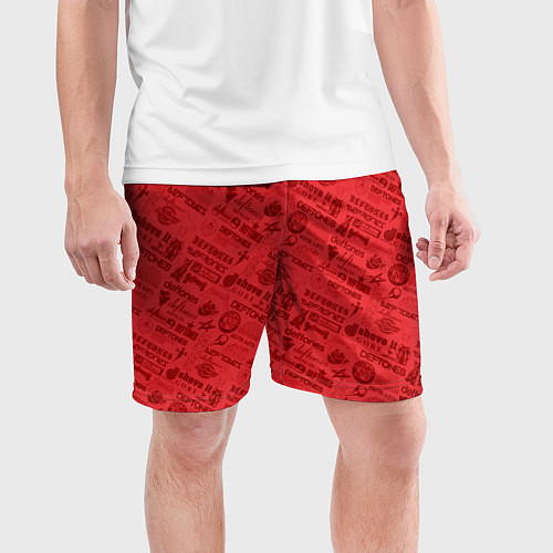 Мужские спортивные шорты Deftones / 3D-принт – фото 3
