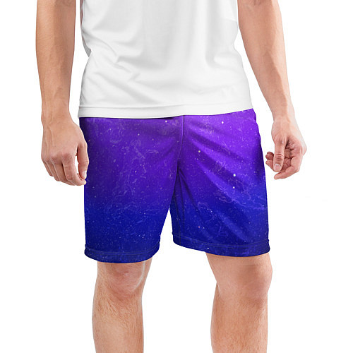Мужские спортивные шорты Звёздное небо / 3D-принт – фото 3