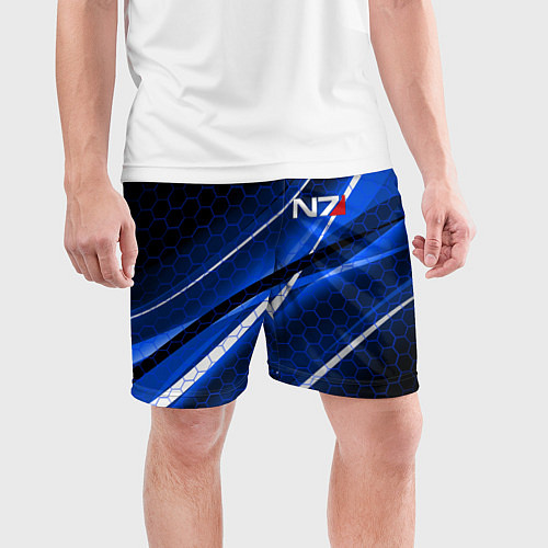 Мужские спортивные шорты MASS EFFECT N7 / 3D-принт – фото 3