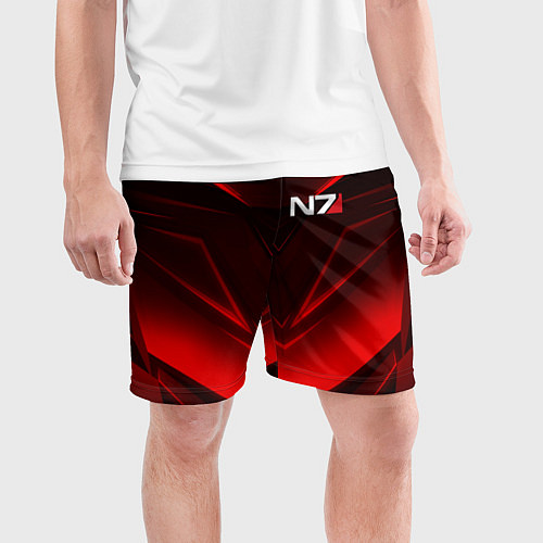 Мужские спортивные шорты MASS EFFECT N7 / 3D-принт – фото 3
