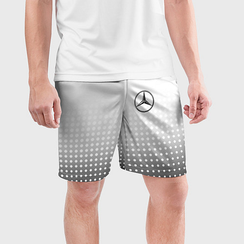 Мужские спортивные шорты Mercedes-Benz / 3D-принт – фото 3