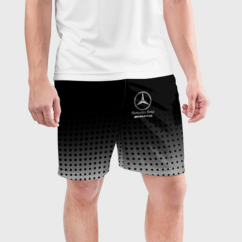 Мужские спортивные шорты Mercedes-Benz / 3D-принт – фото 3
