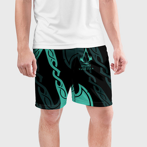 Мужские спортивные шорты ASSASSINS CREED VALHALLA / 3D-принт – фото 3