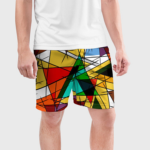 Мужские спортивные шорты ПИКАССО / 3D-принт – фото 3