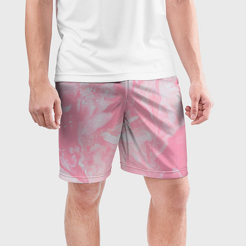 Мужские спортивные шорты Розовая Богемия / 3D-принт – фото 3
