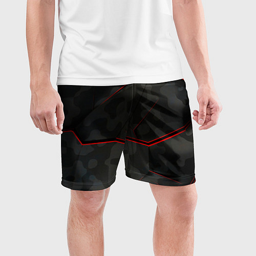 Мужские спортивные шорты Текстура / 3D-принт – фото 3