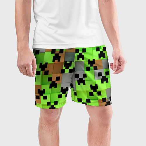 Мужские спортивные шорты Minecraft / 3D-принт – фото 3