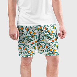 Шорты спортивные мужские Оранжевое лето, цвет: 3D-принт — фото 2