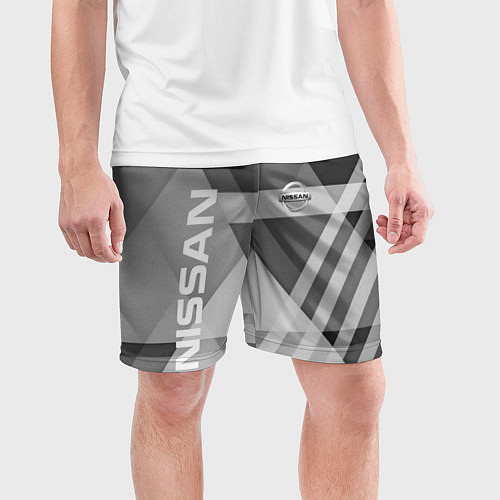Мужские спортивные шорты NISSAN / 3D-принт – фото 3