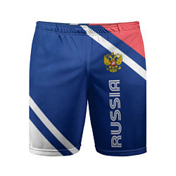 Шорты спортивные мужские RUSSIA SPORT, цвет: 3D-принт