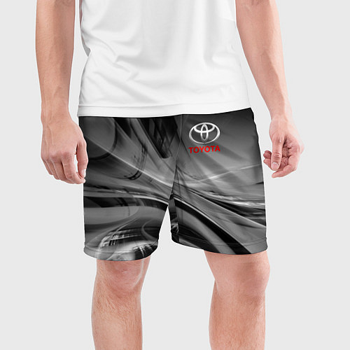 Мужские спортивные шорты TOYOTA / 3D-принт – фото 3