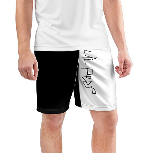 Мужские спортивные шорты Lil peep / 3D-принт – фото 3