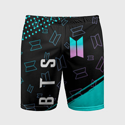 Шорты спортивные мужские BTS БТС, цвет: 3D-принт