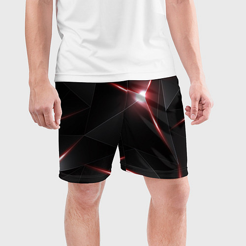 Мужские спортивные шорты 3D свечение / 3D-принт – фото 3