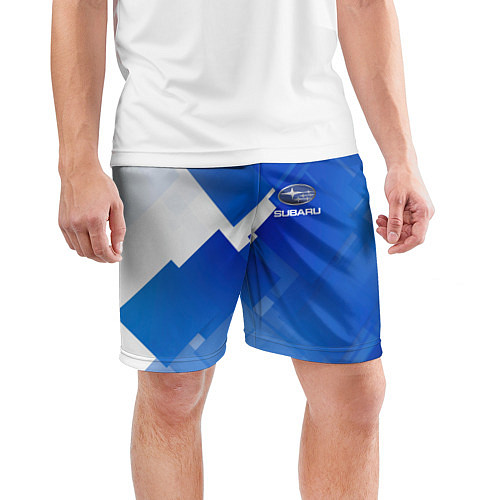 Мужские спортивные шорты SUBARU / 3D-принт – фото 3