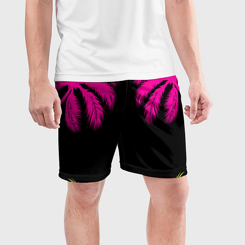 Мужские спортивные шорты Пальмы / 3D-принт – фото 3