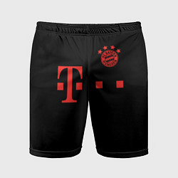 Шорты спортивные мужские FC Bayern Munchen 20-21 - black, цвет: 3D-принт