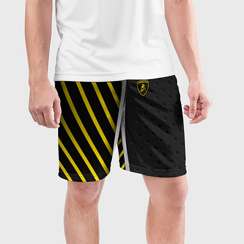 Мужские спортивные шорты Lamborghini / 3D-принт – фото 3